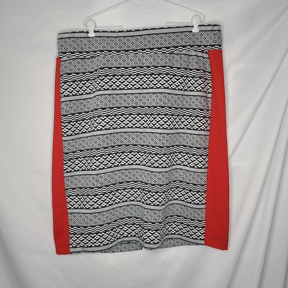 Eloquii Tribal Pattern Color Block‎ Skirt Size 24